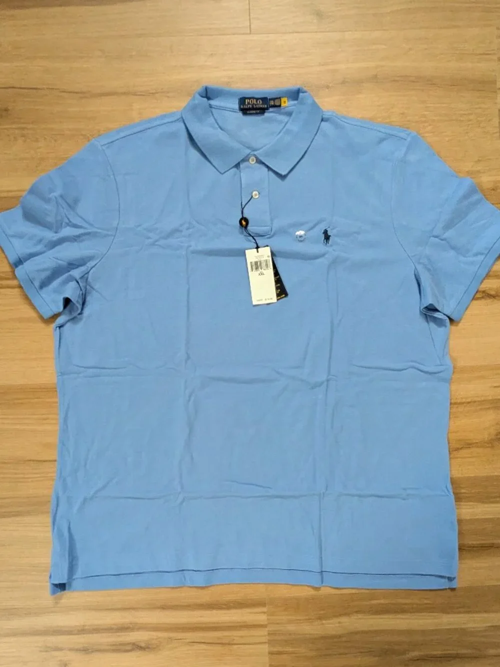 NWT Polo Ralph Lauren Classic Fit Polo XXL Core Replen Blue with navy blue logo
